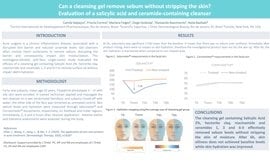 Can a cleansing gel remove sebum without stripping the skin? Evaluation of salicylic acid and ceramide-containing cleanser