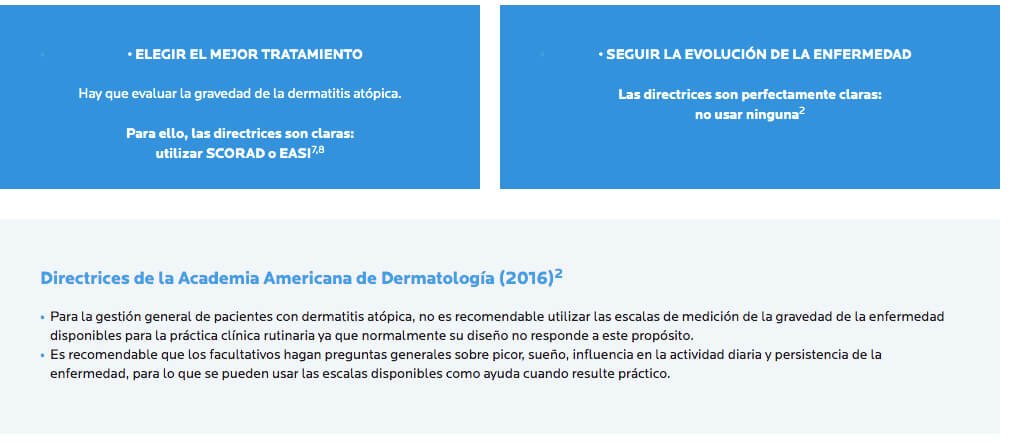 Evaluacion de la dermatitis atopica