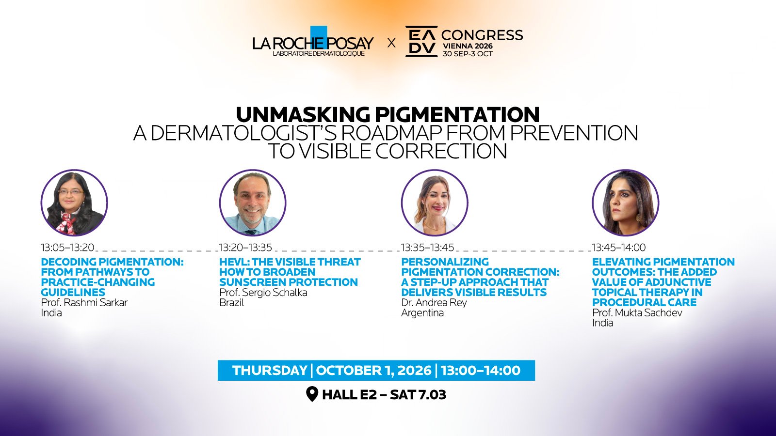 L’Oréal Dermatological Beauty EADV symposium agenda
