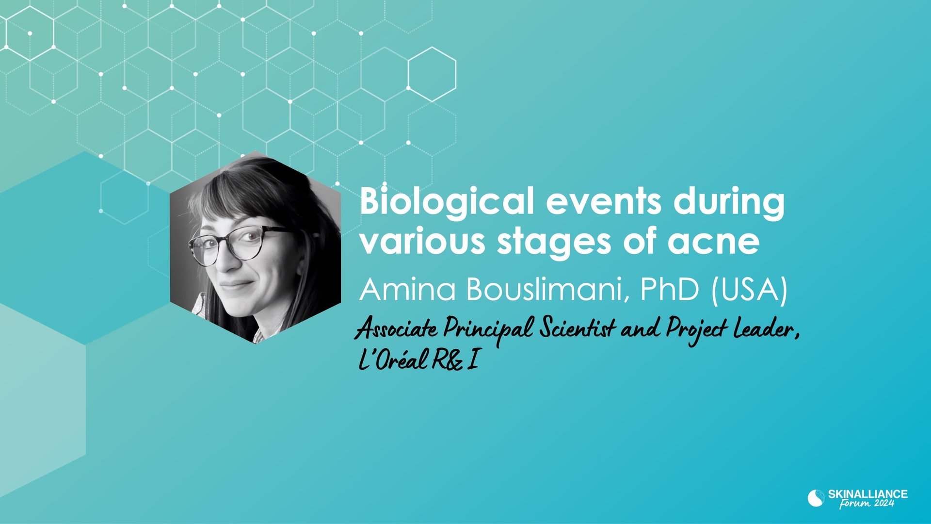 Biological events during various stages of acne