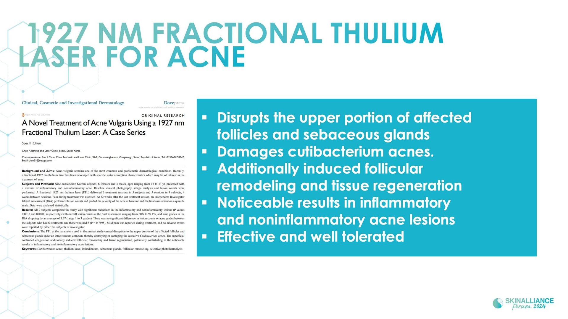 New devis treatments in acne