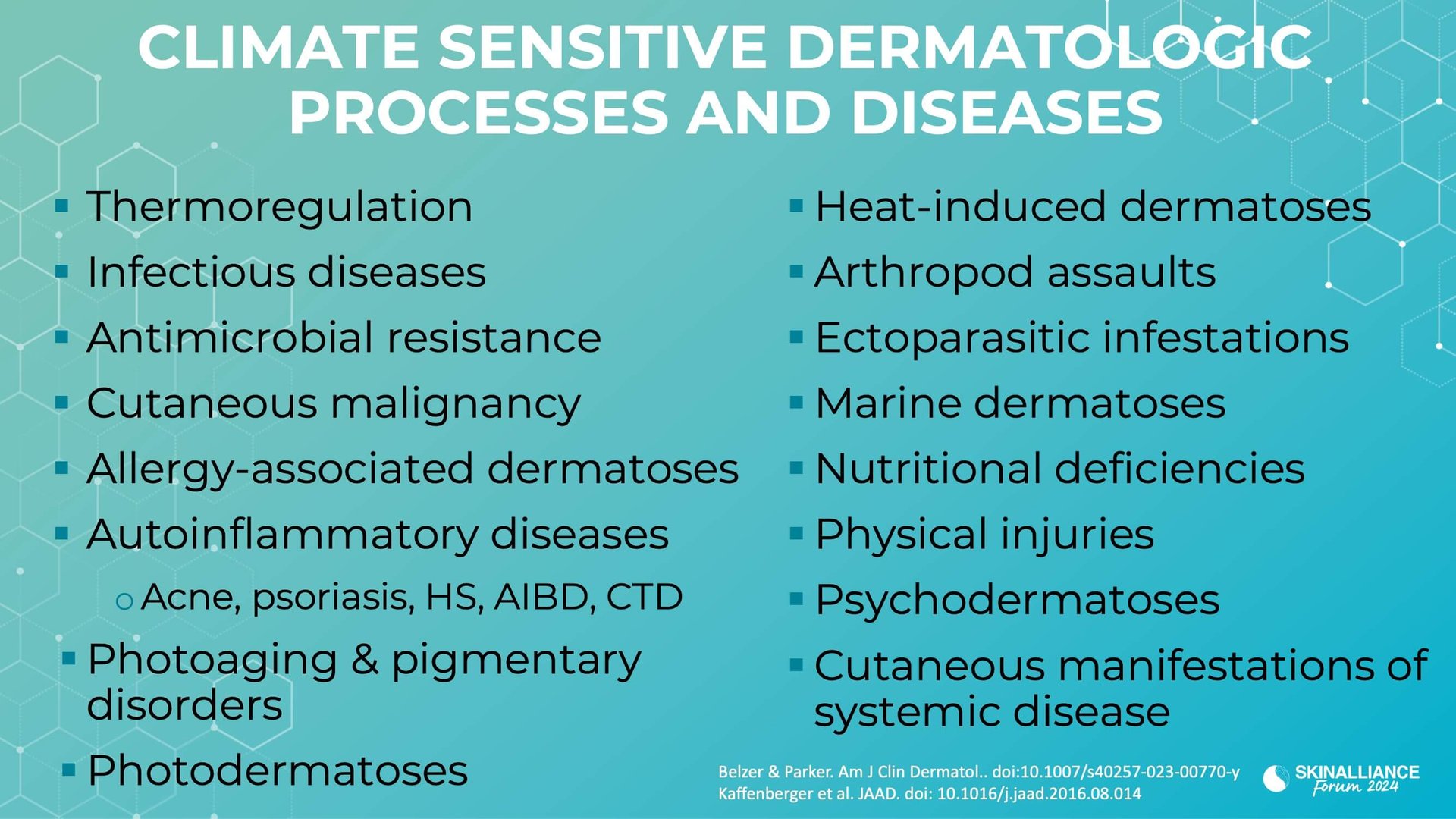 Adressing climate change impact on skin health