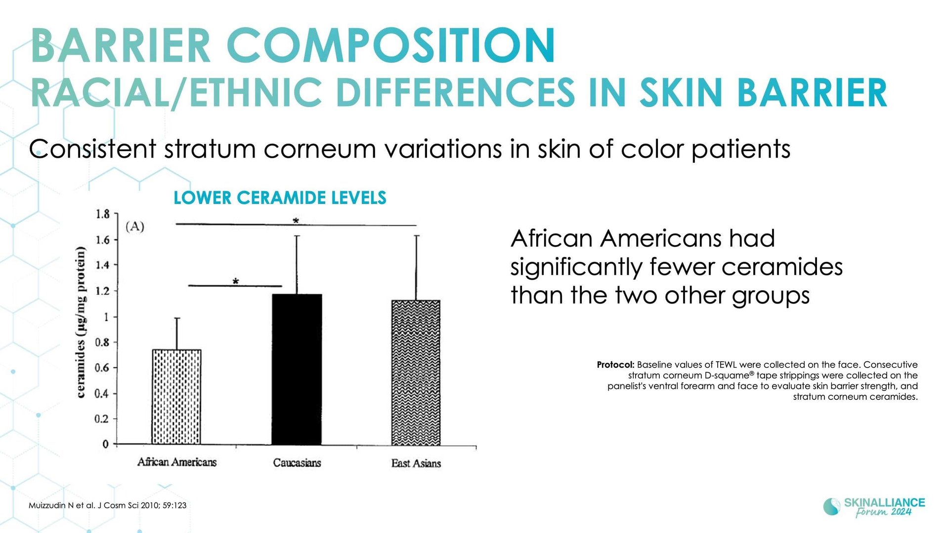 Racial/ethnic variations in skin barrier structure, function, and composition in dry, atopic skin