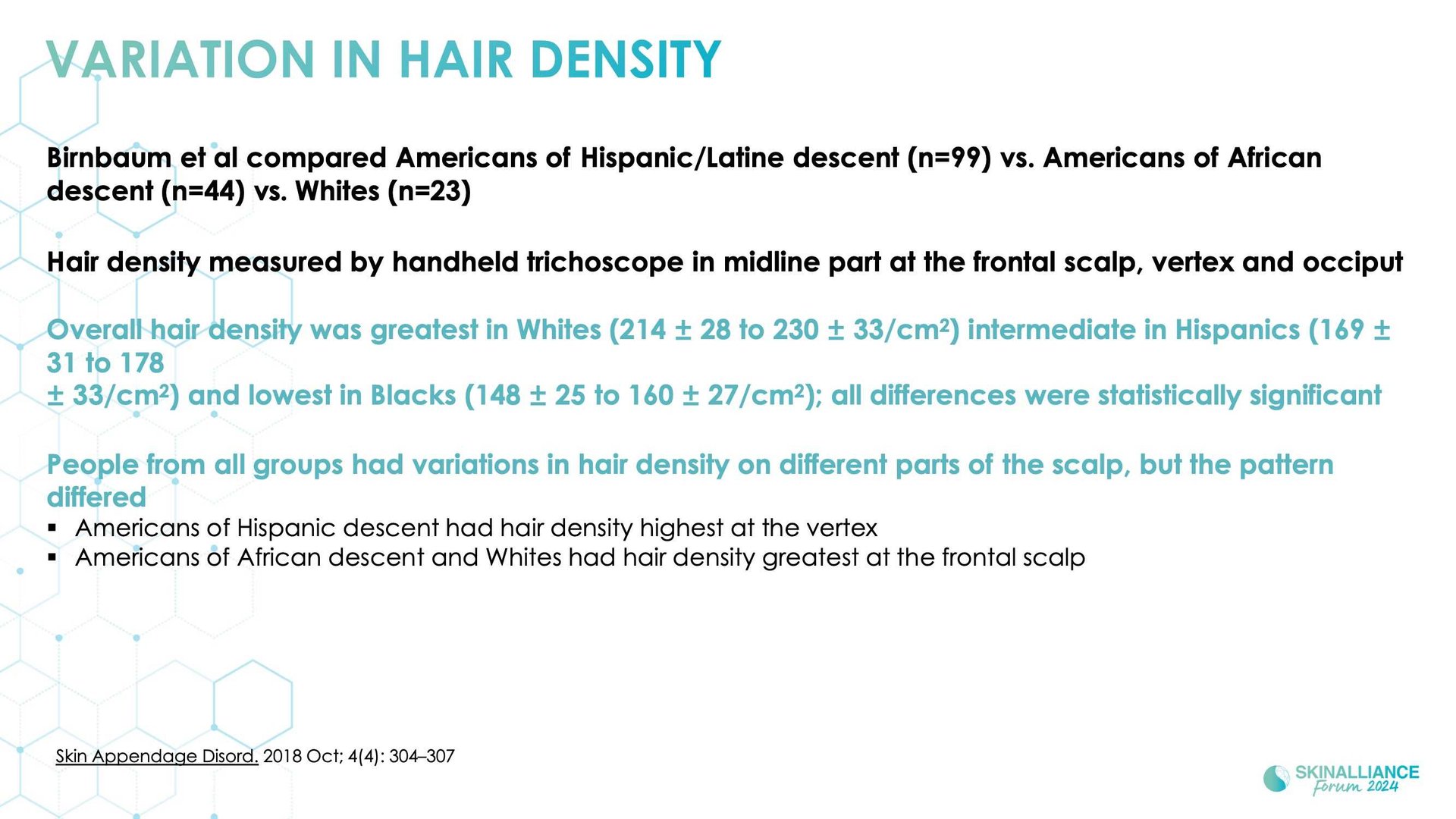 Scalp and hair diversity