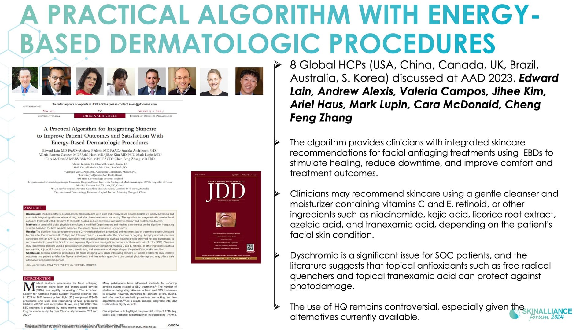 Integrating skincare for managing patient satisfaction with energy-based dermatologic procedures