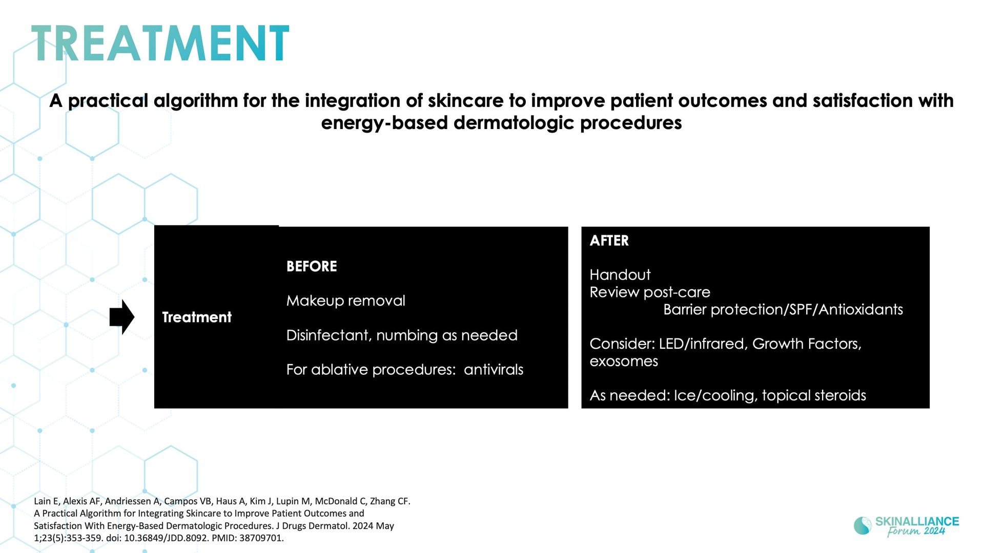 Integrating skincare for managing patient satisfaction with energy-based dermatologic procedures