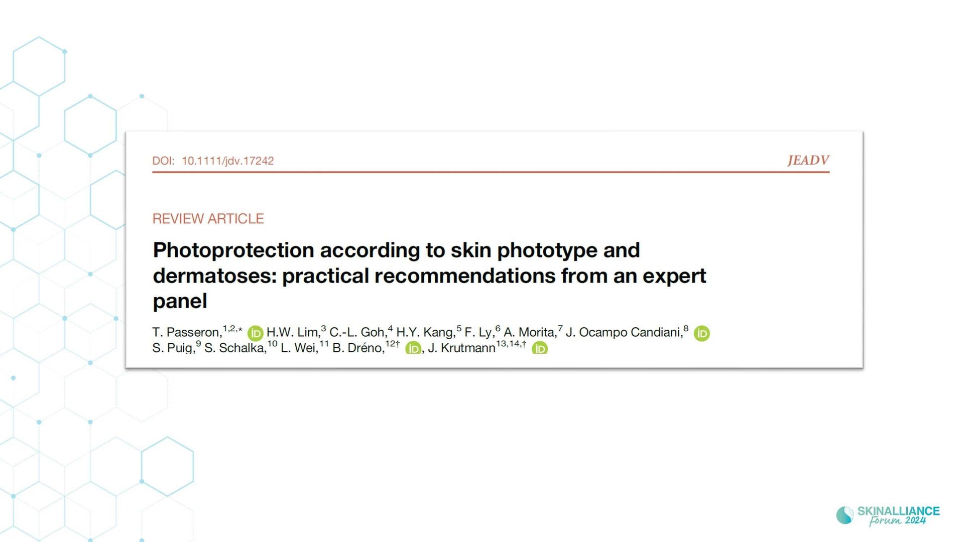 Worldwide photoprotection habits - results of en epidemiological study