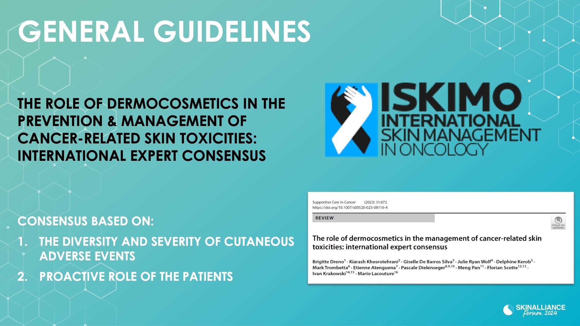 Anticancer-related skin toxicities management of adverse event