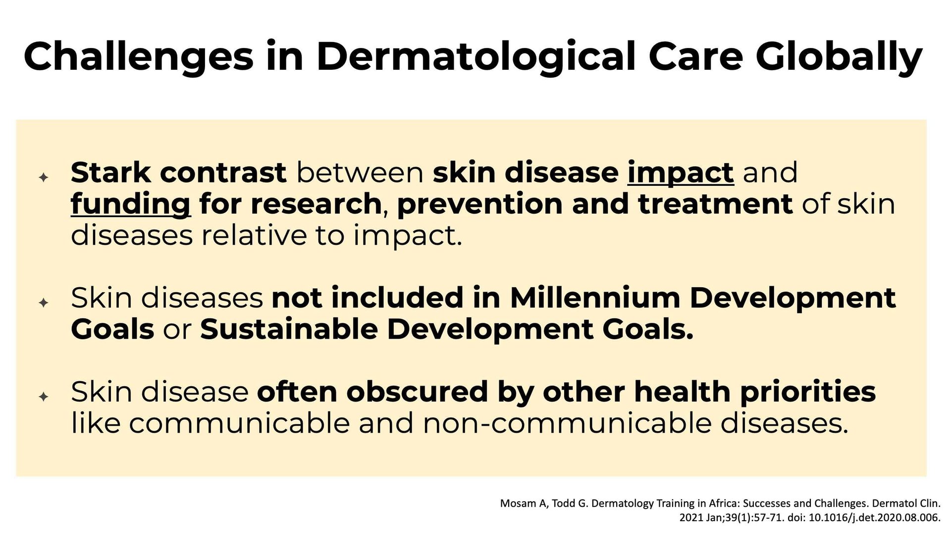 Overview on inequality of skin health access worldwide