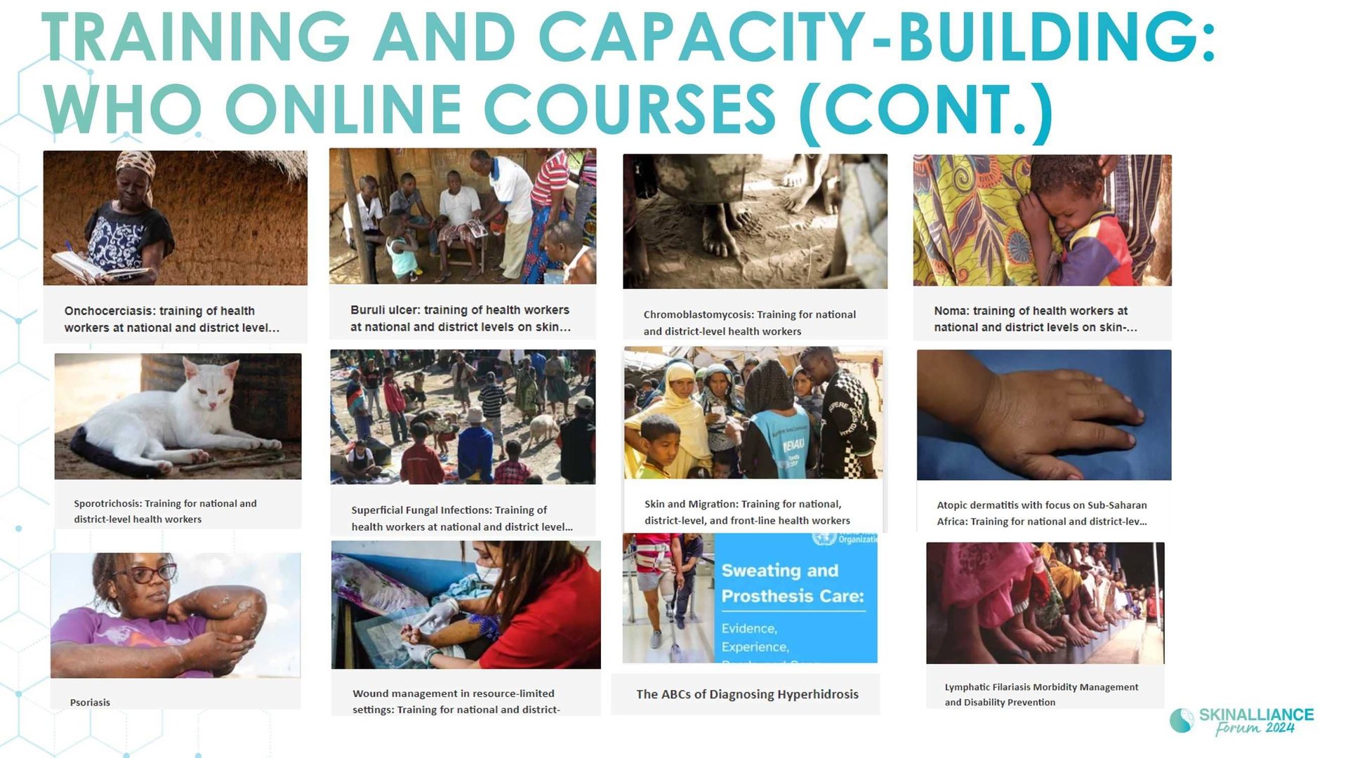 WHO initiatives to support skin health access