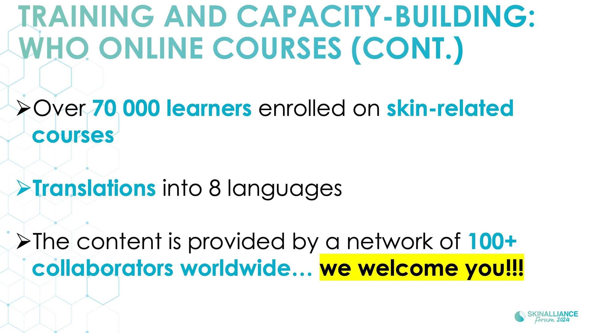 WHO initiatives to support skin health access