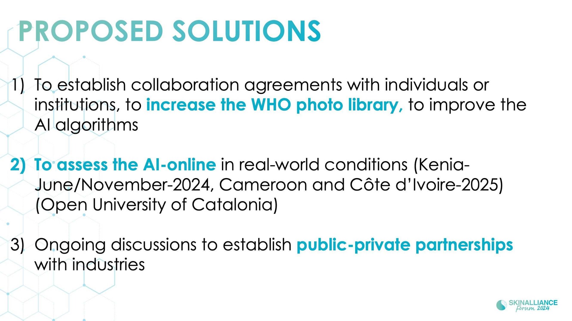 WHO initiatives to support skin health access