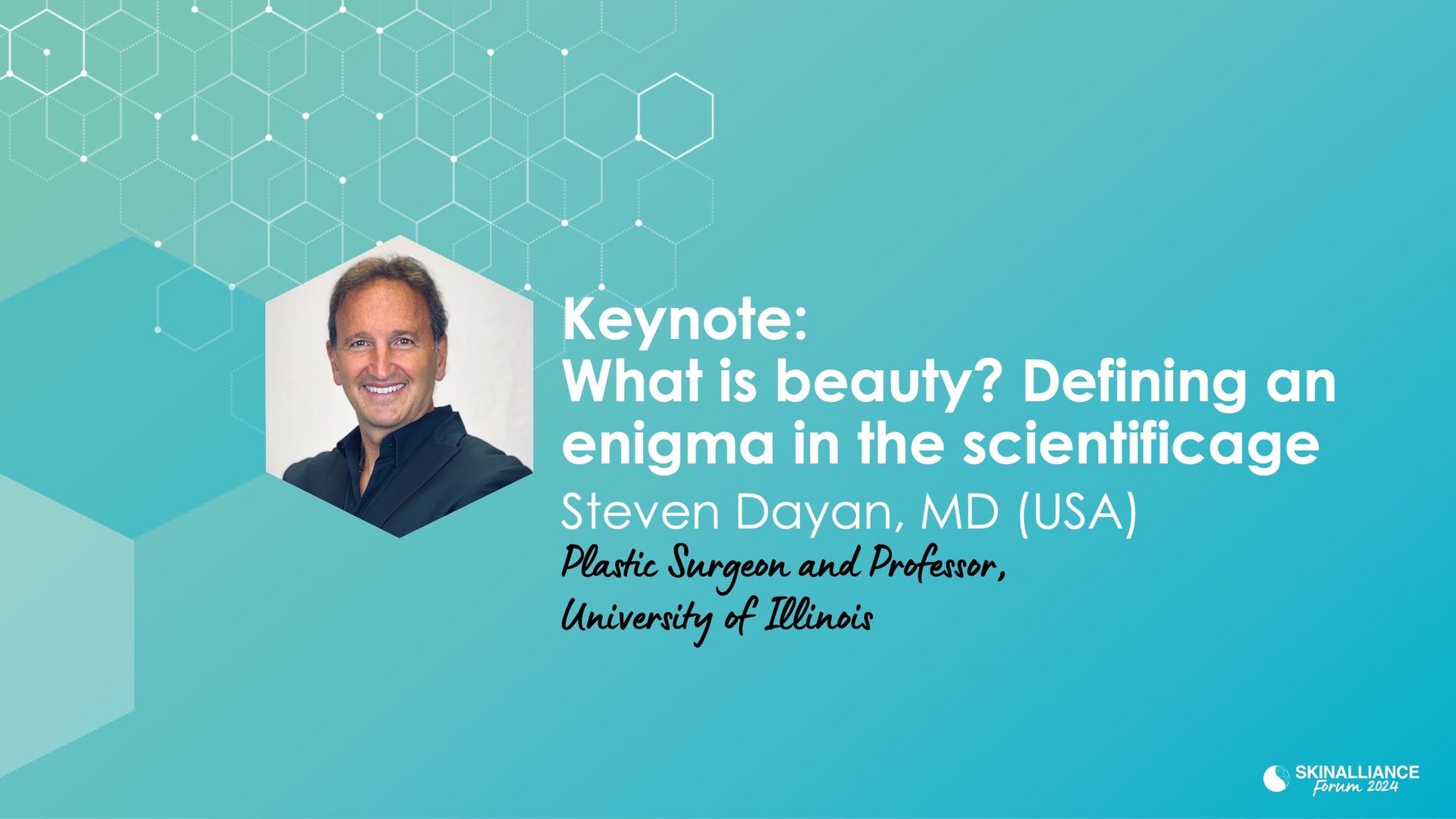 KEYNOTE: What is Beauty? Defining an enigma in the scientific age