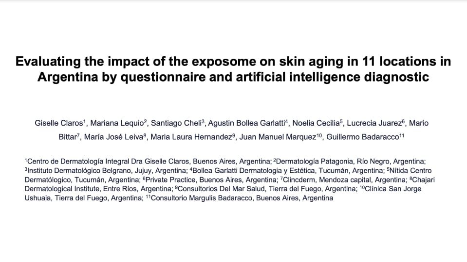 Evaluating the impact of the exposome on skin aging